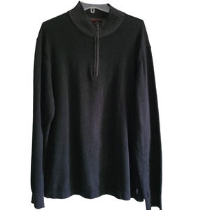 WOOLRICH Henley‎ Wool Blend Long Sleeve Sweater Dark Gray 13052BHR Men's XL